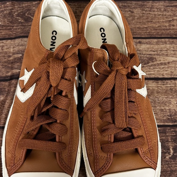 Converse Star Player 76 OX Mens Size 10 Womens Sz 11.5 In A Nutshell Suede Shoes - Picture 6 of 13